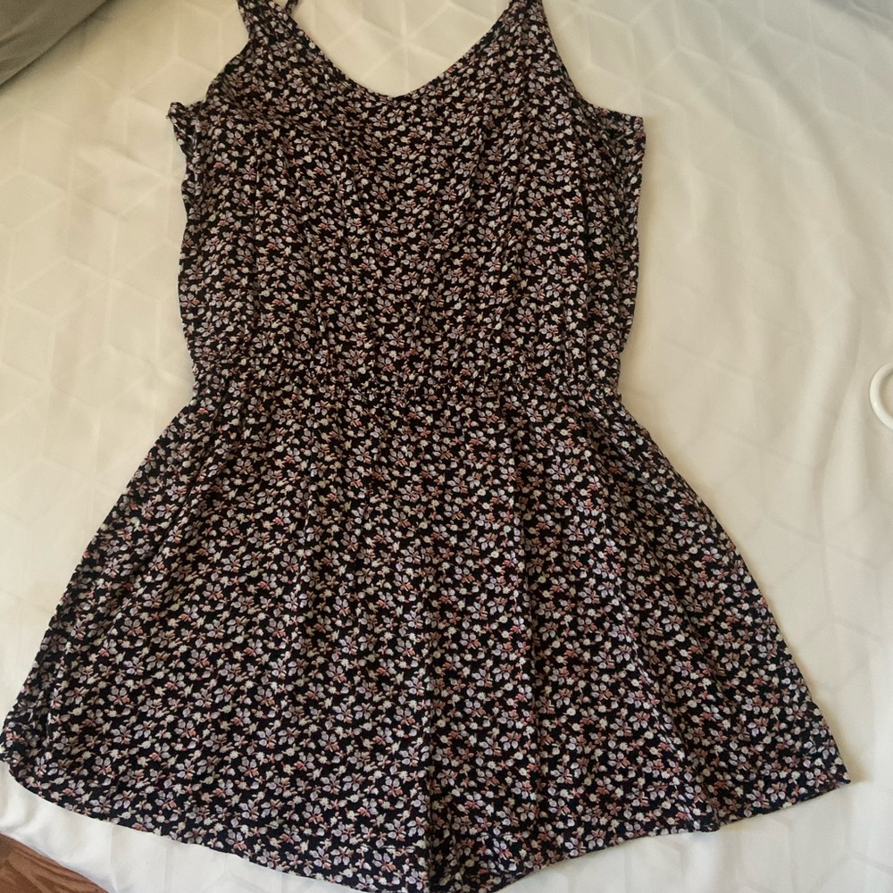 Floral short romper